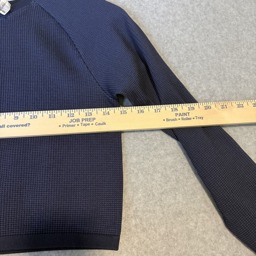 OFFLINE AERIE Seamless Waffle Knit Blue Workout Cropped Long Sleeve Top Size XL - Picture 7 of 7